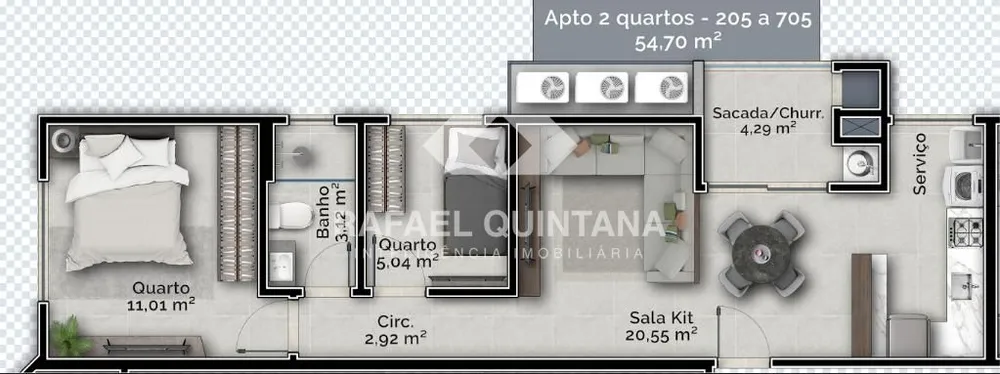 Apartamento, 2 quartos, 34 m² - Foto 5