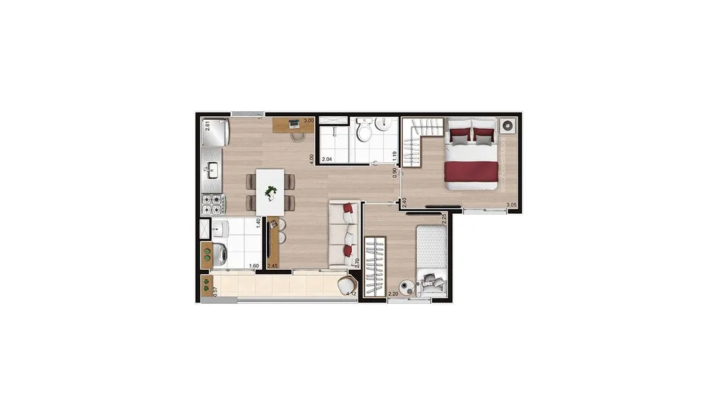 Apartamento, 2 quartos - Foto 2