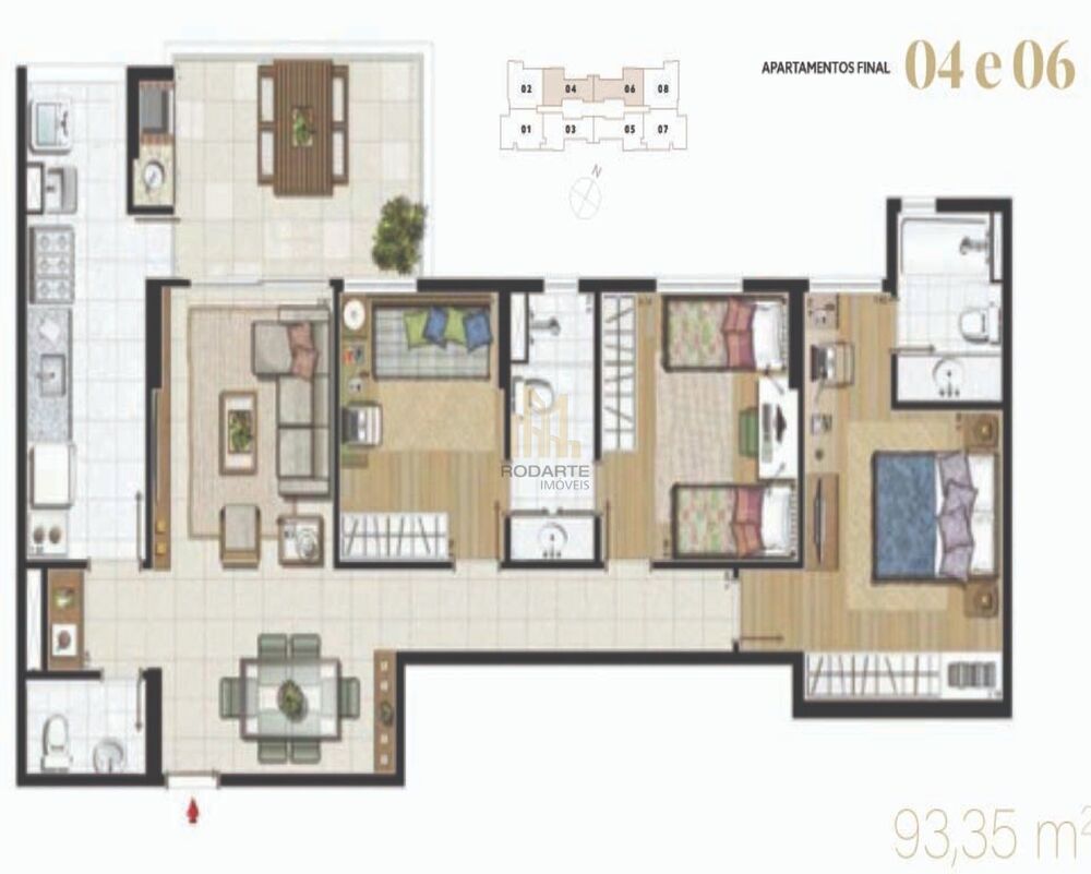 Apartamento à venda com 3 quartos, 90m² - Foto 7