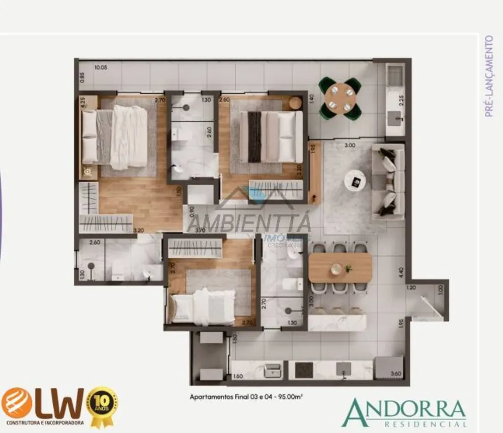 Apartamento, 3 quartos - Foto 3