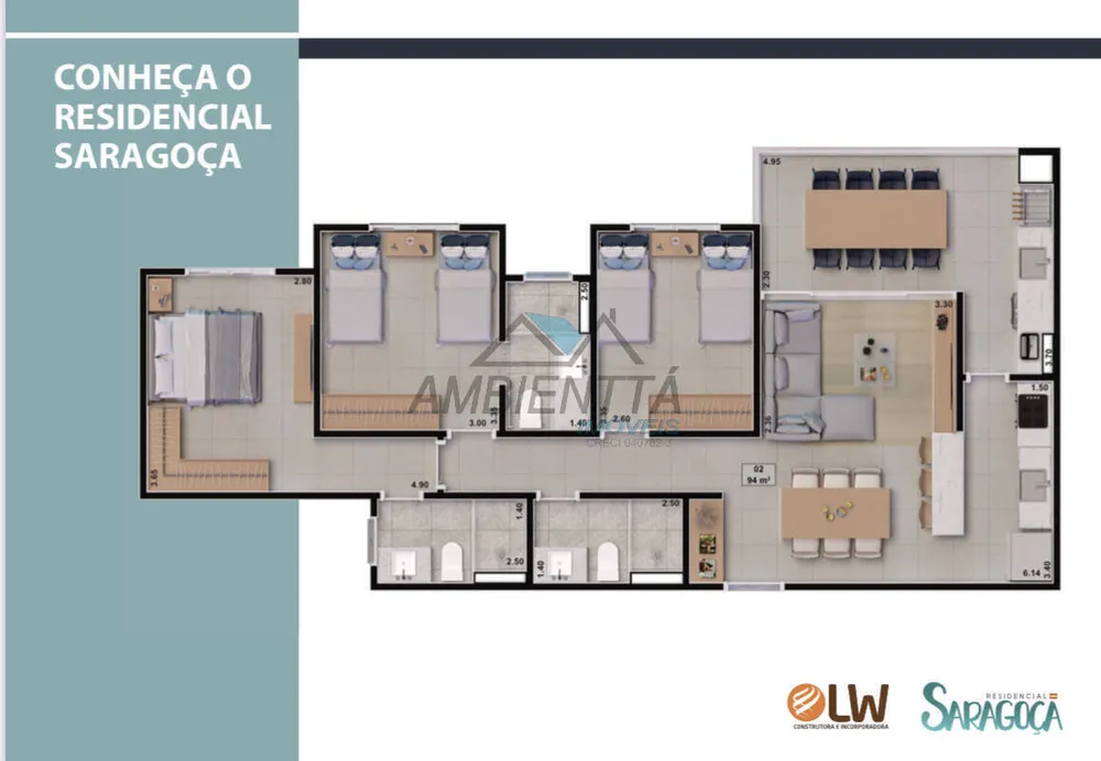 Apartamento, 3 quartos, 94 m² - Foto 4