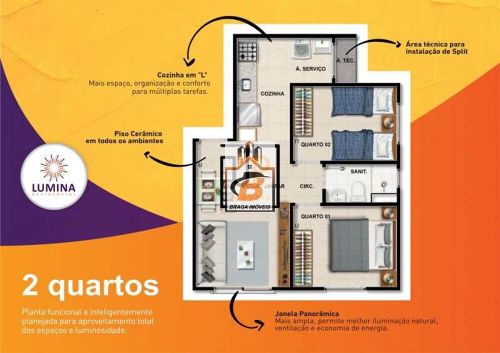 Apartamento, 2 quartos, 44 m² - Foto 4