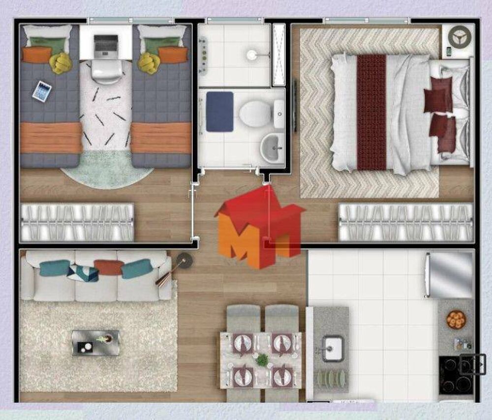 Apartamento, 2 quartos, 39 m² - Foto 6