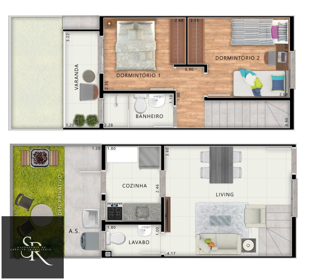 Casa de Condomínio, 2 quartos - Foto 4