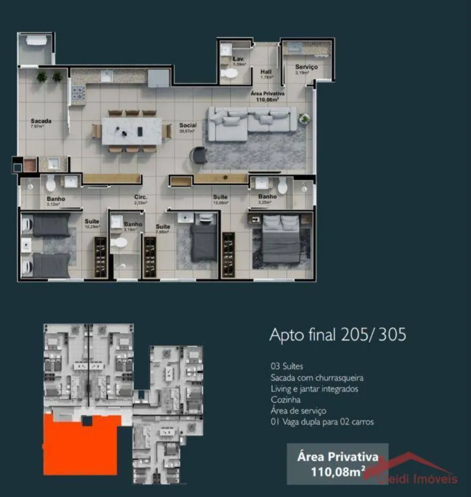 Apartamento, 3 quartos, 143 m² - Foto 11