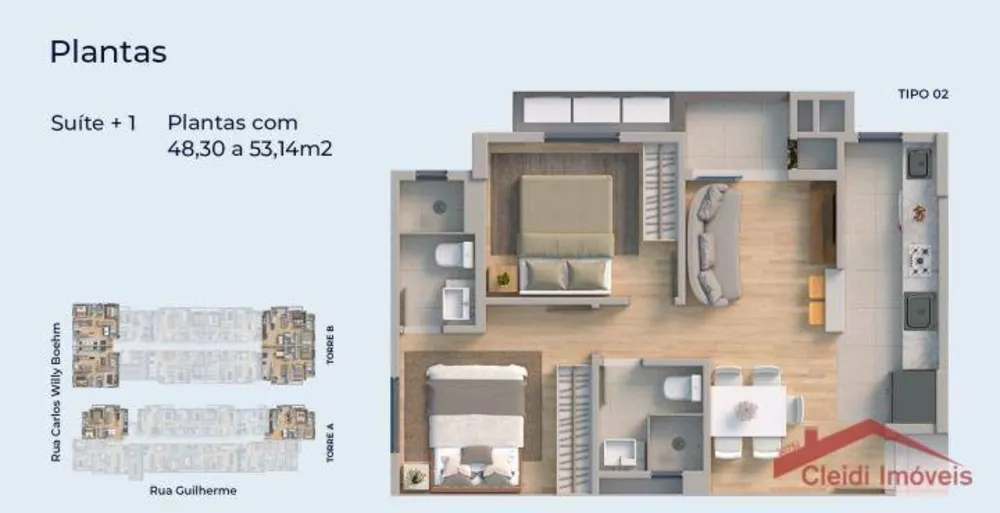 Apartamento, 2 quartos, 50 m² - Foto 12