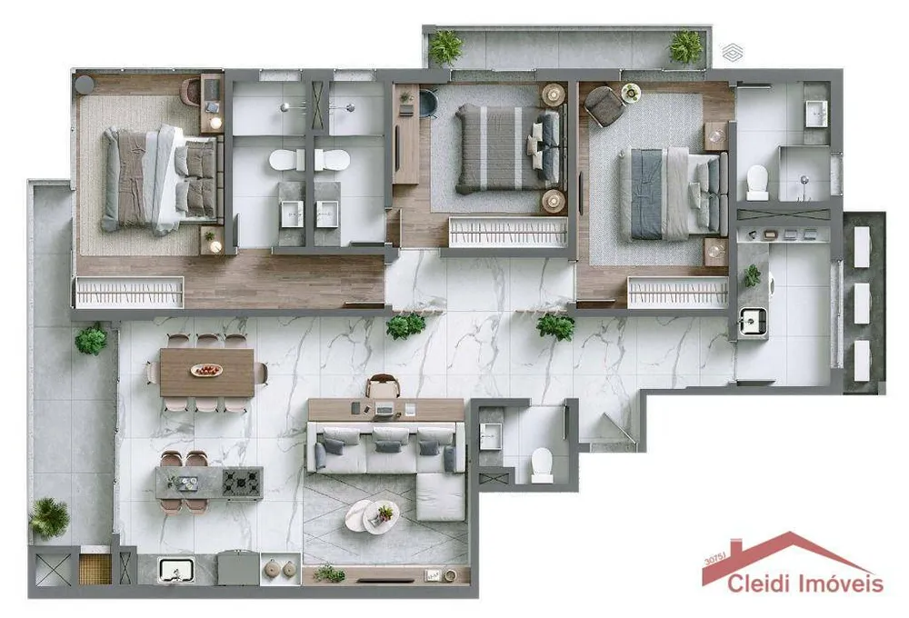 Apartamento, 3 quartos, 130 m² - Foto 12