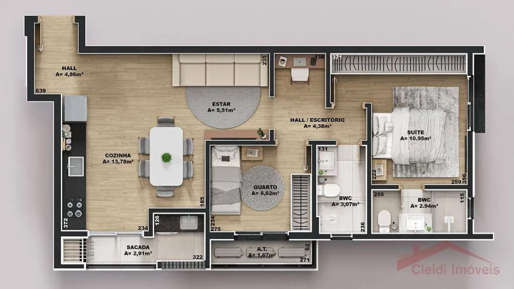Apartamento, 2 quartos, 63 m² - Foto 5