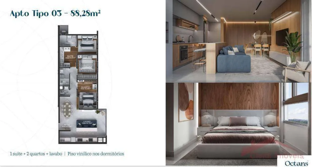 Apartamento, 3 quartos, 88 m² - Foto 7
