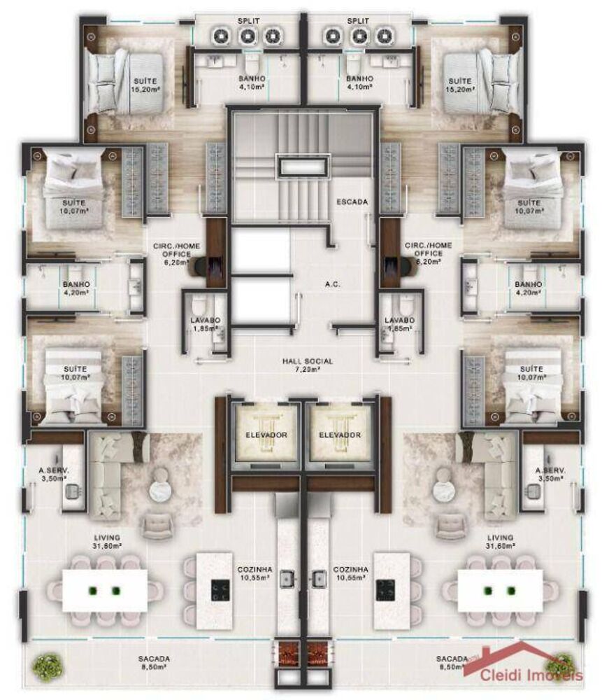 Apartamento, 3 quartos, 120 m² - Foto 7