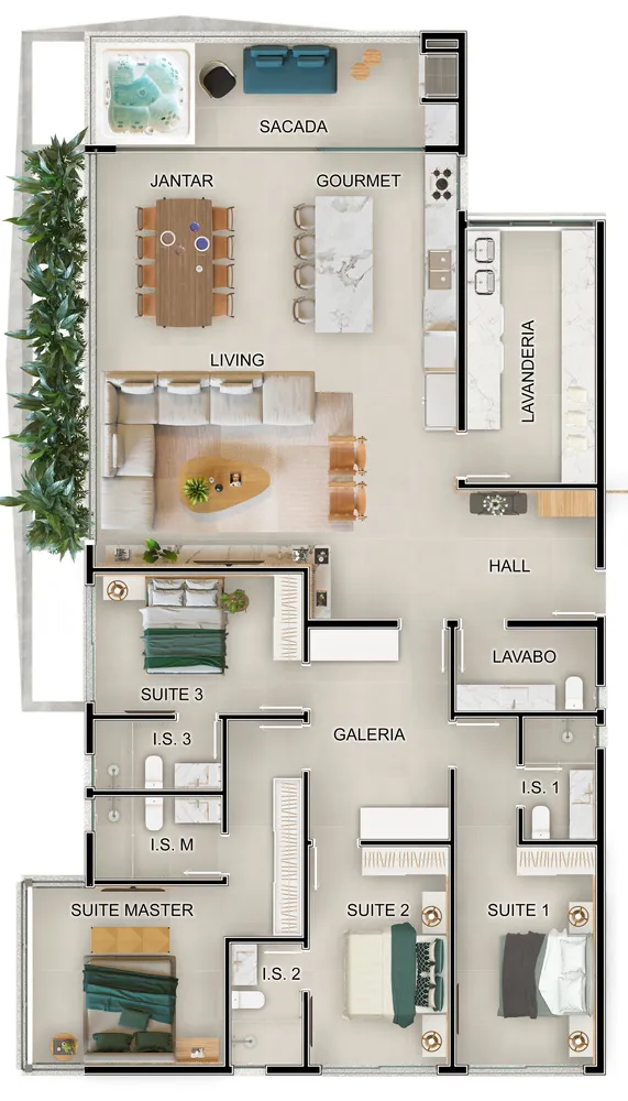 Apartamento, 3 quartos, 152 m² - Foto 11