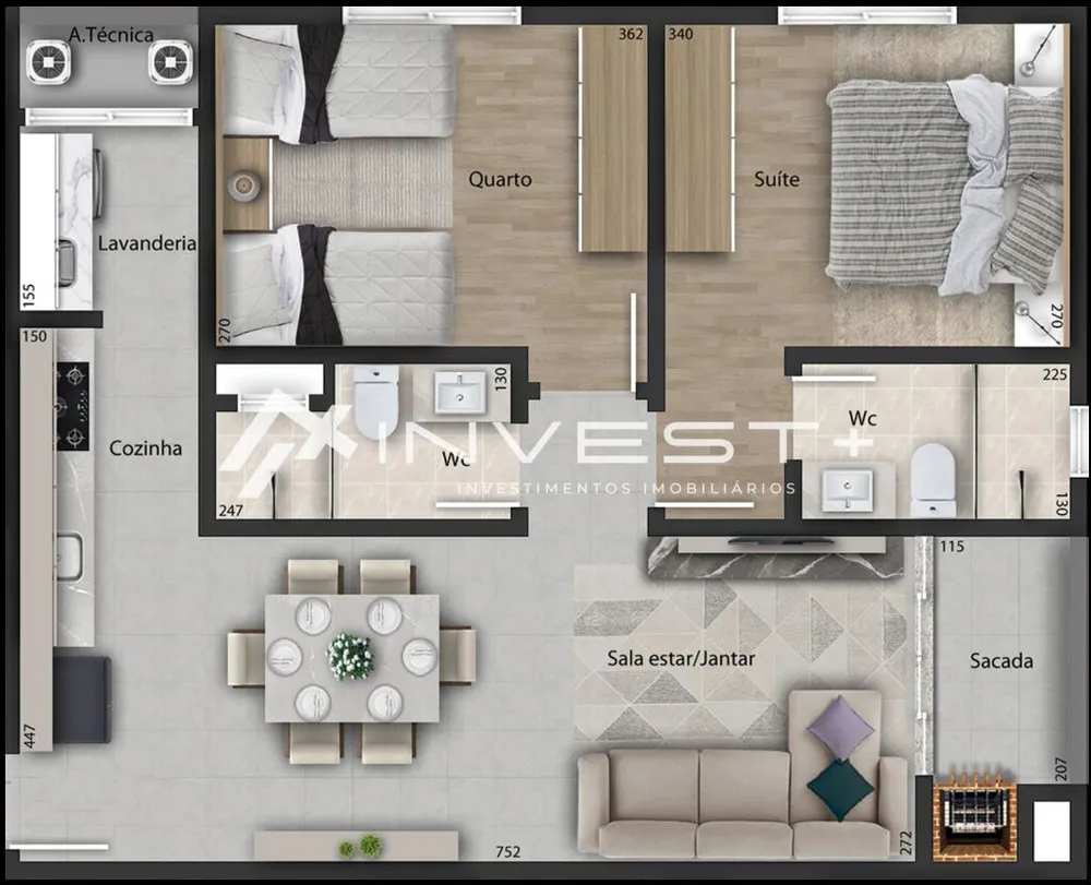 Apartamento, 2 quartos, 65 m² - Foto 8