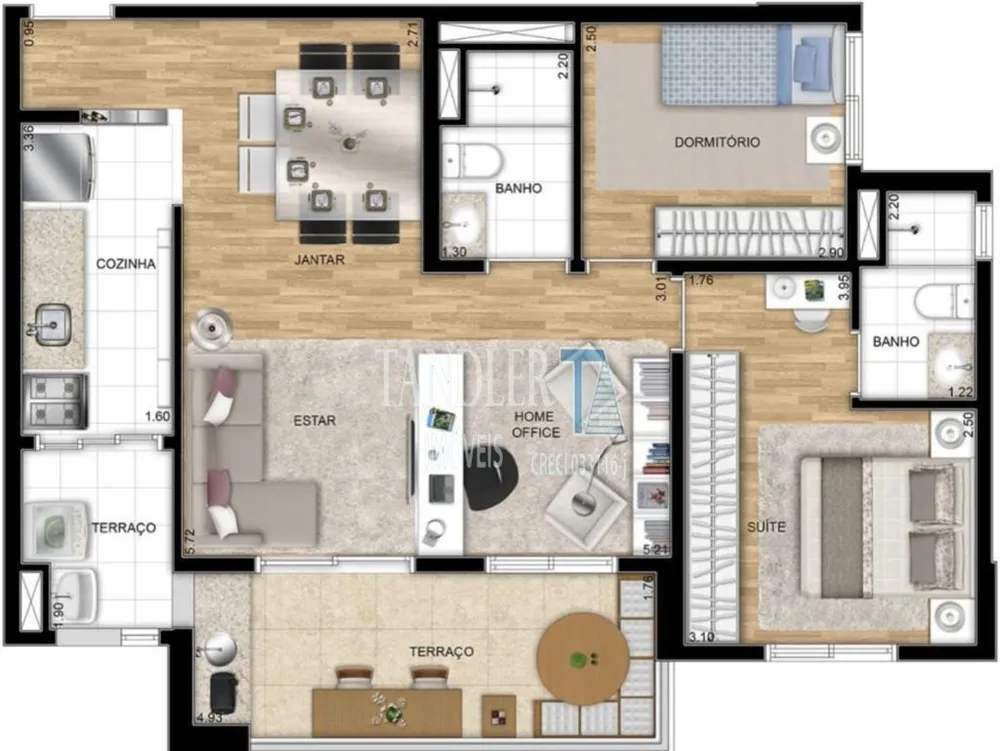 Apartamento, 2 quartos, 75 m² - Foto 28