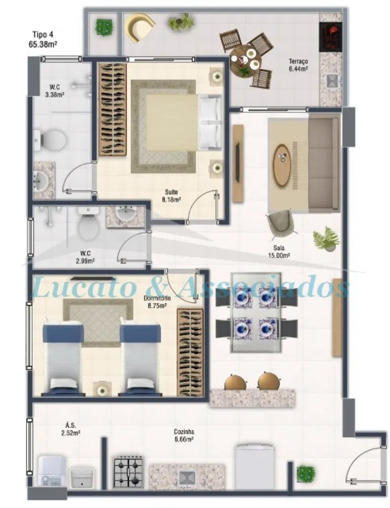 Apartamento, 2 quartos, 65 m² - Foto 11