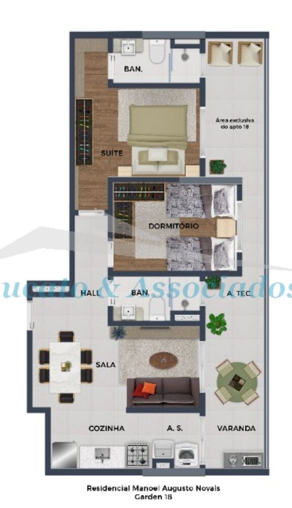 Apartamento, 2 quartos, 60 m² - Foto 3