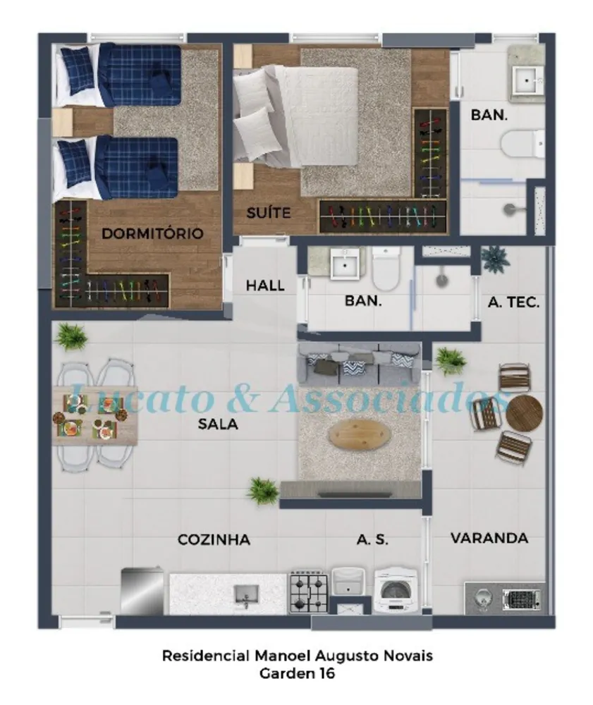 Apartamento, 2 quartos, 60 m² - Foto 14