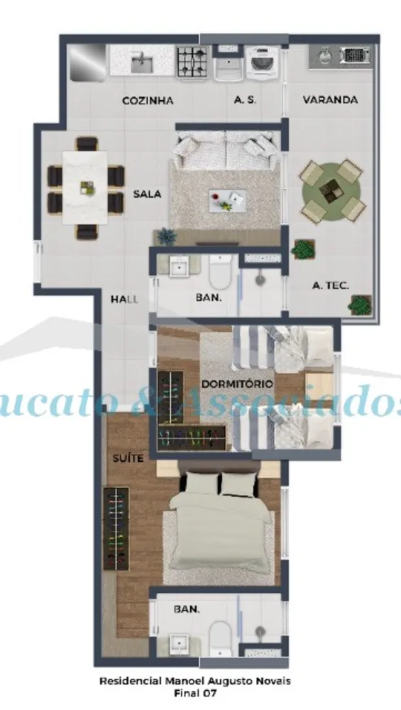 Apartamento, 2 quartos, 60 m² - Foto 9