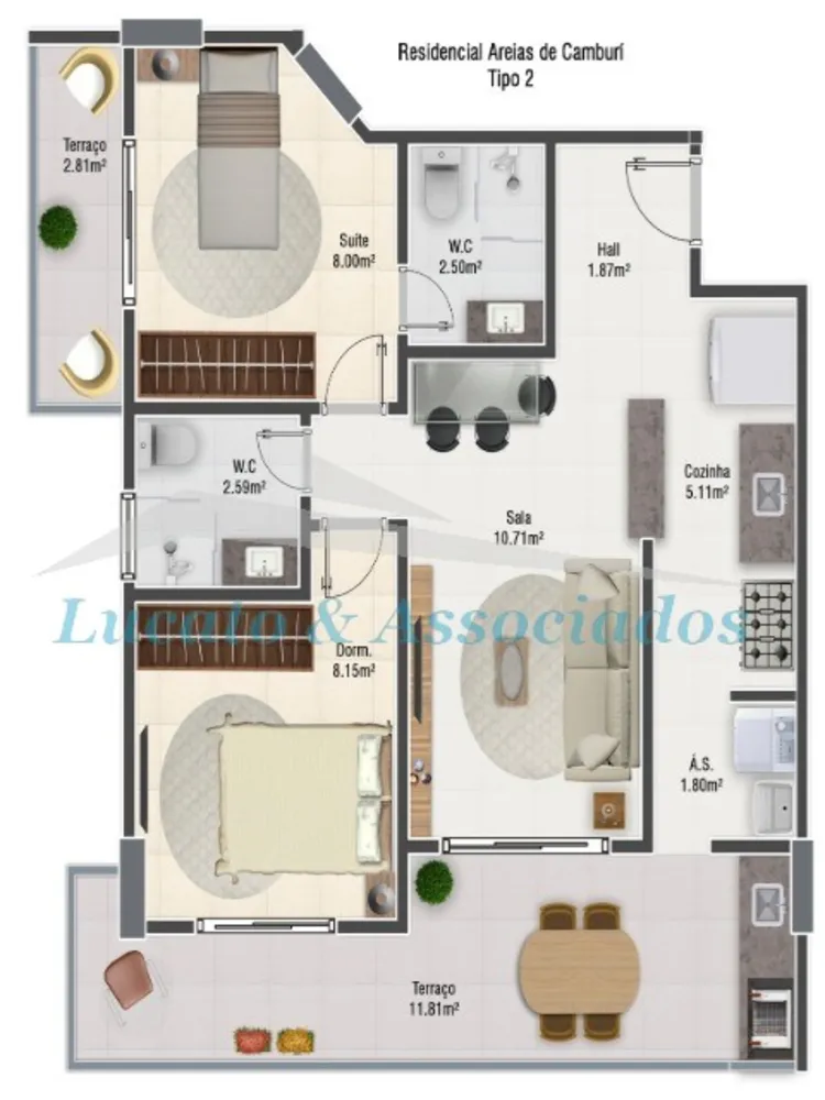 Apartamento, 2 quartos, 63 m² - Foto 9