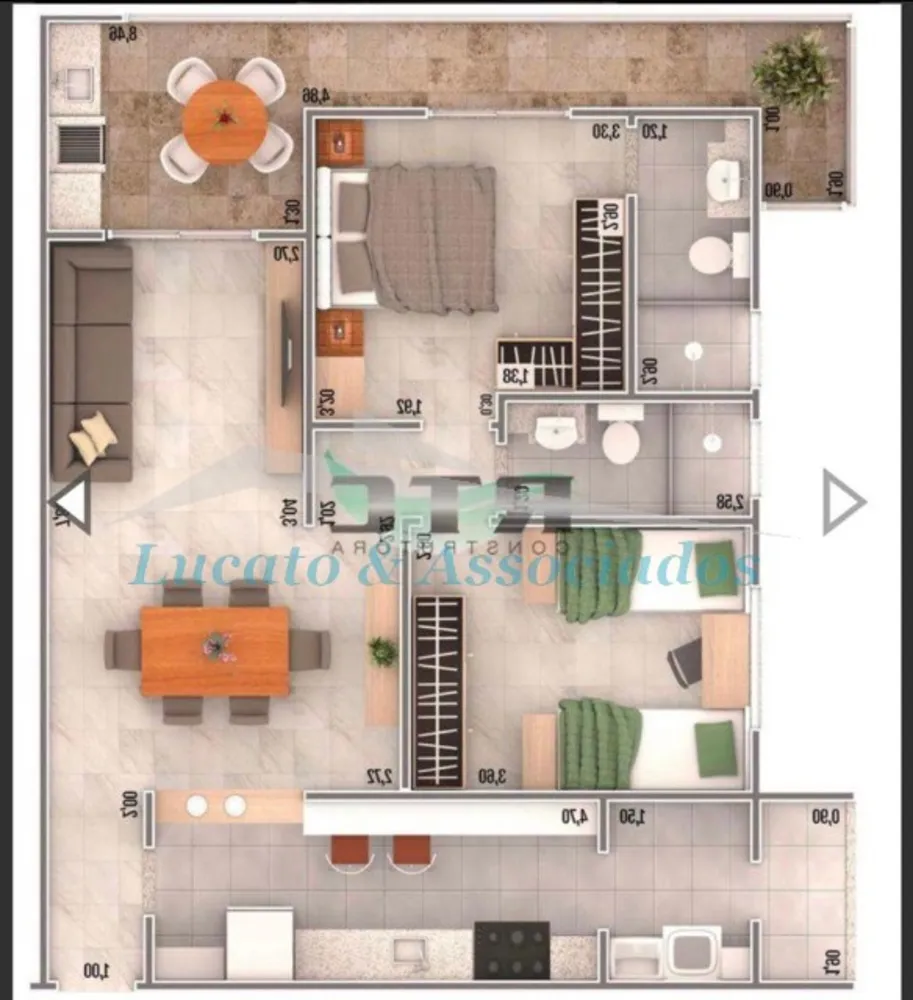 Apartamento, 2 quartos, 83 m² - Foto 9