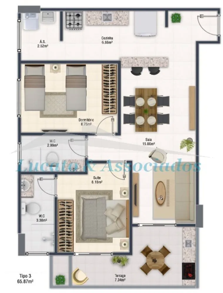 Apartamento, 2 quartos, 65 m² - Foto 8