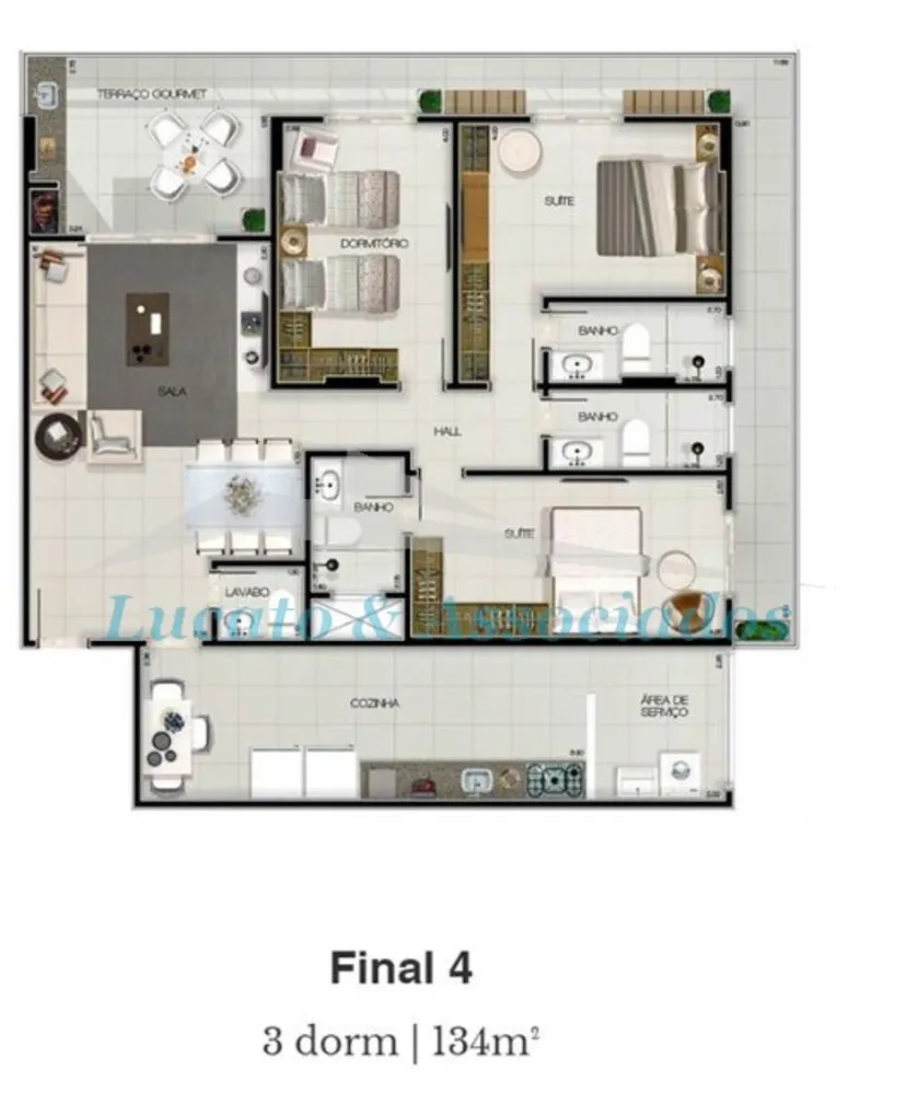 Apartamento, 3 quartos, 134 m² - Foto 13