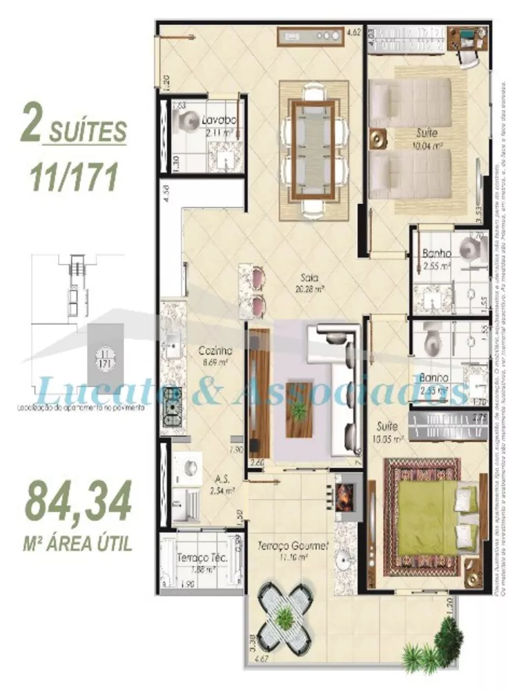 Apartamento à venda com 2 quartos, 85m² - Foto 2