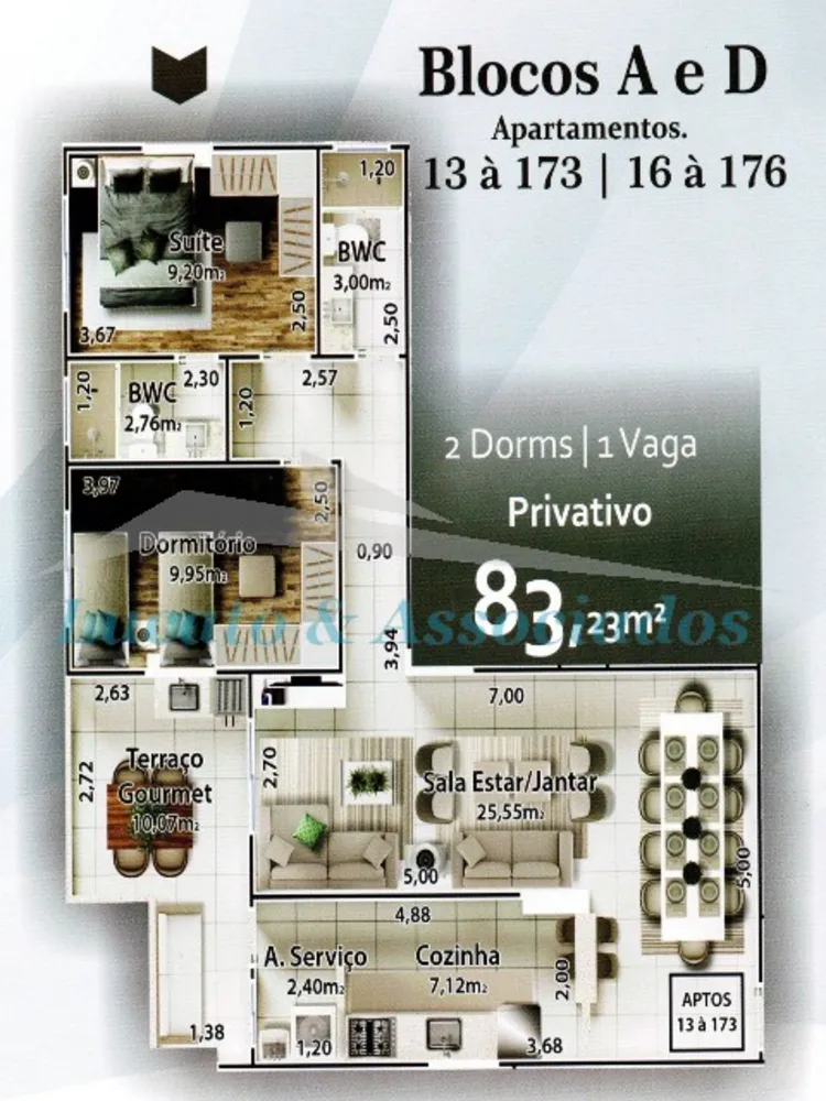 Apartamento, 2 quartos, 83 m² - Foto 1