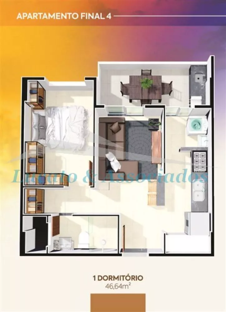 Apartamento, 1 quarto, 47 m² - Foto 6