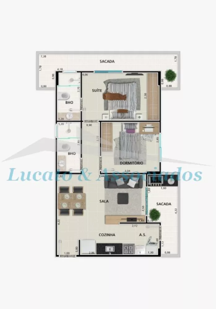 Apartamento à venda com 2 quartos, 71m² - Foto 13