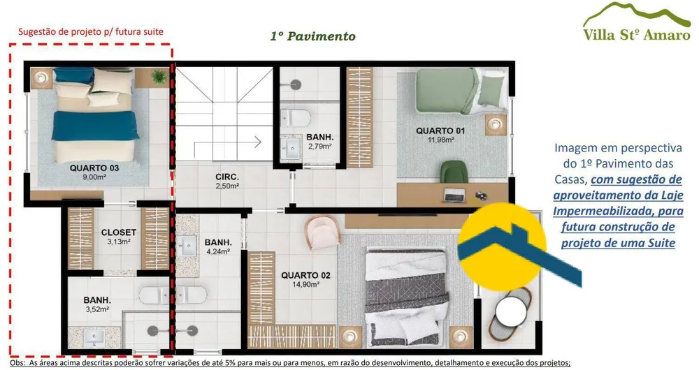 Casa de Condomínio, 3 quartos - Foto 34