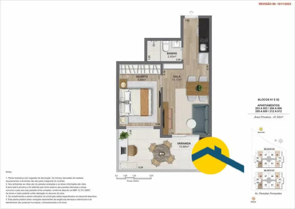 Apartamento, 1 quarto, 45 m² - Foto 13