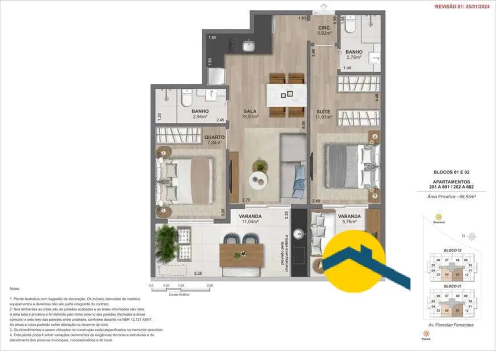 Apartamento, 1 quarto, 45 m² - Foto 14