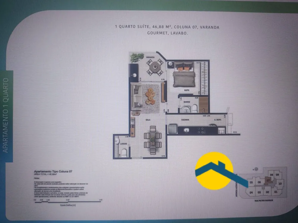 Apartamento, 1 quarto, 46 m² - Foto 19