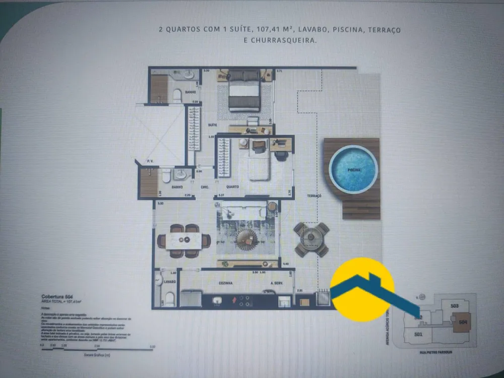 Apartamento, 1 quarto, 46 m² - Foto 21