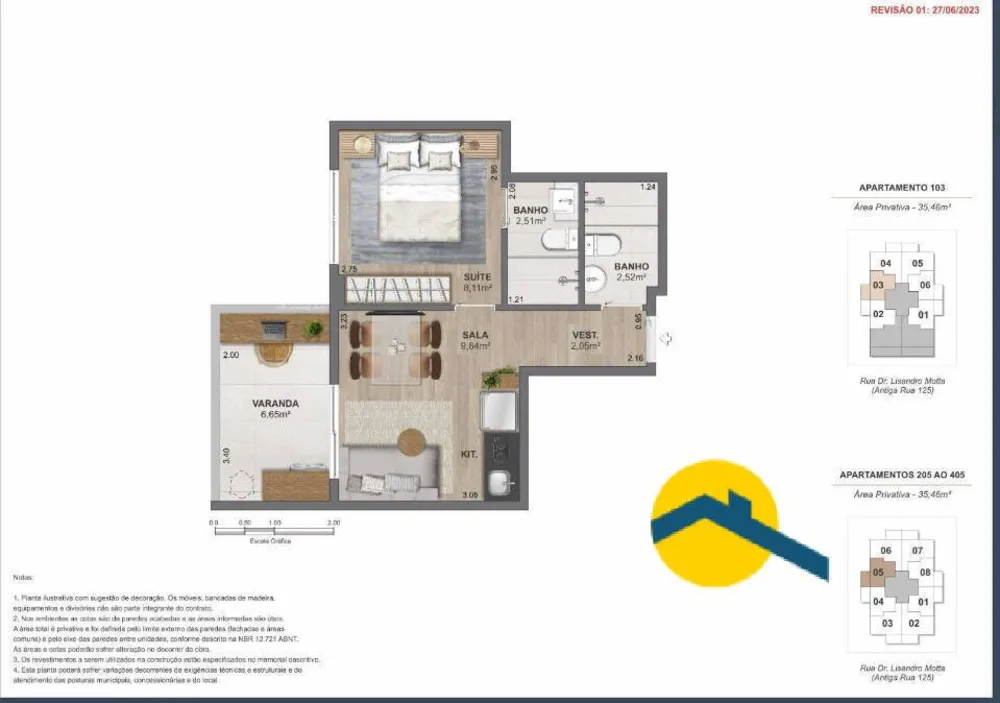 Apartamento, 1 quarto, 37 m² - Foto 12