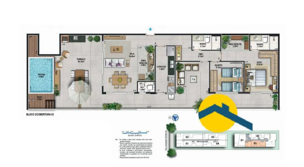 Apartamento, 2 quartos, 76 m² - Foto 65