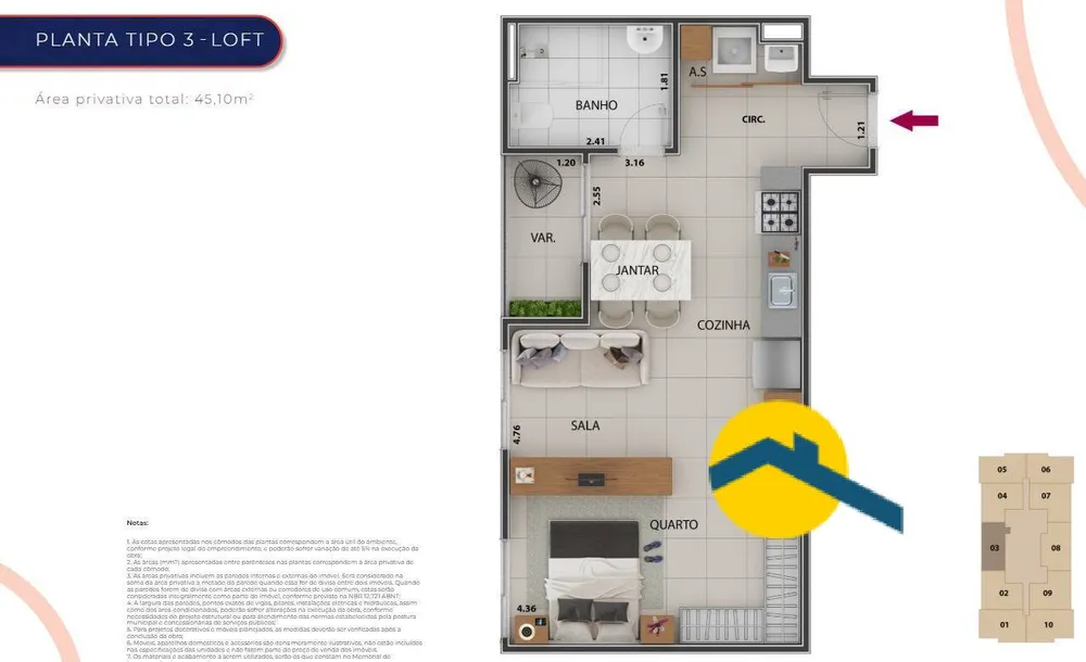 Apartamento, 1 quarto, 45 m² - Foto 17
