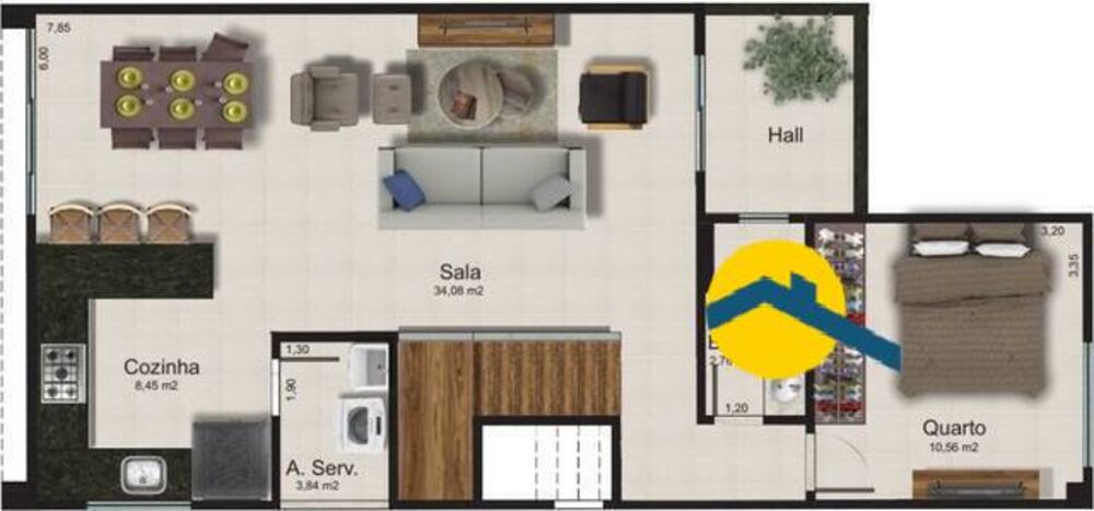 Apartamento, 3 quartos, 115 m² - Foto 2