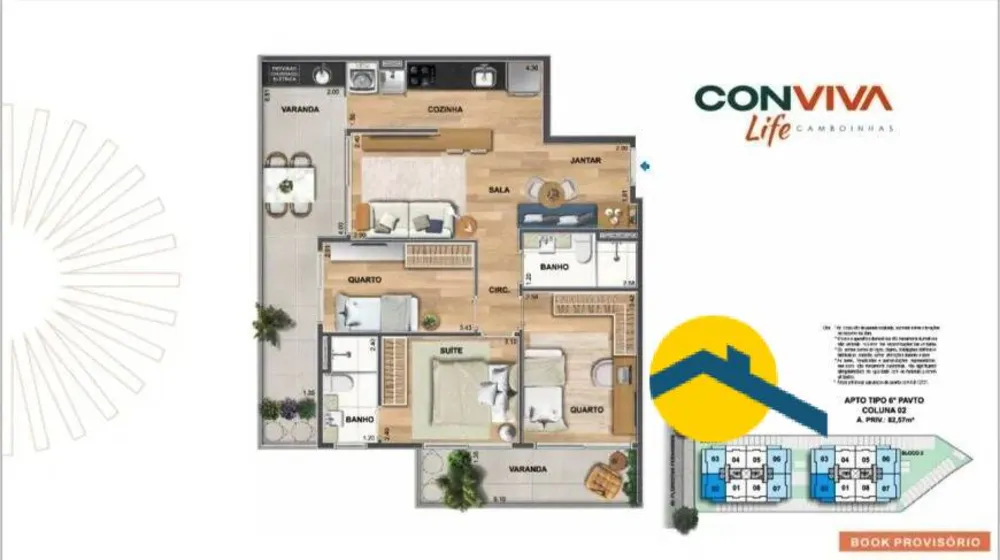 Apartamento, 3 quartos, 79 m² - Foto 13