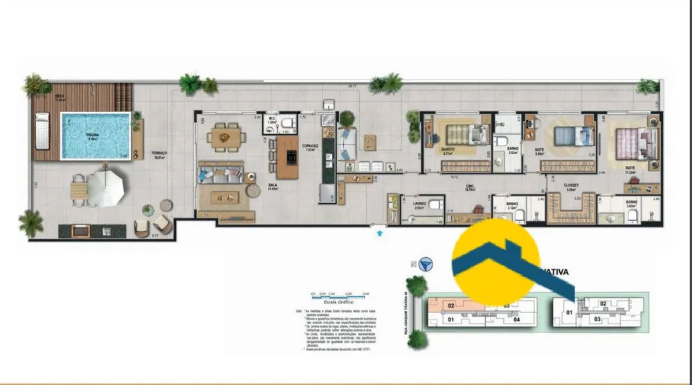 Cobertura, 2 quartos, 149 m² - Foto 68