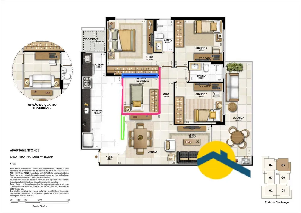 Apartamento, 3 quartos, 111 m² - Foto 19
