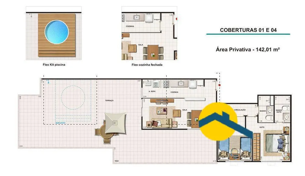 Cobertura, 2 quartos, 142 m² - Foto 14