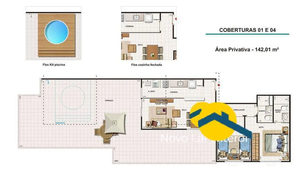 Cobertura, 2 quartos, 142 m² - Foto 10