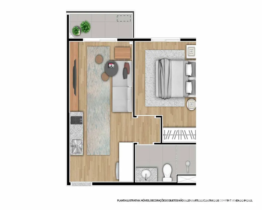 Apartamento, 1 quarto, 25 m² - Foto 8