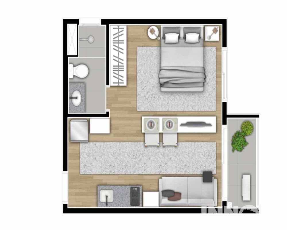 Apartamento, 1 quarto, 31 m² - Foto 8