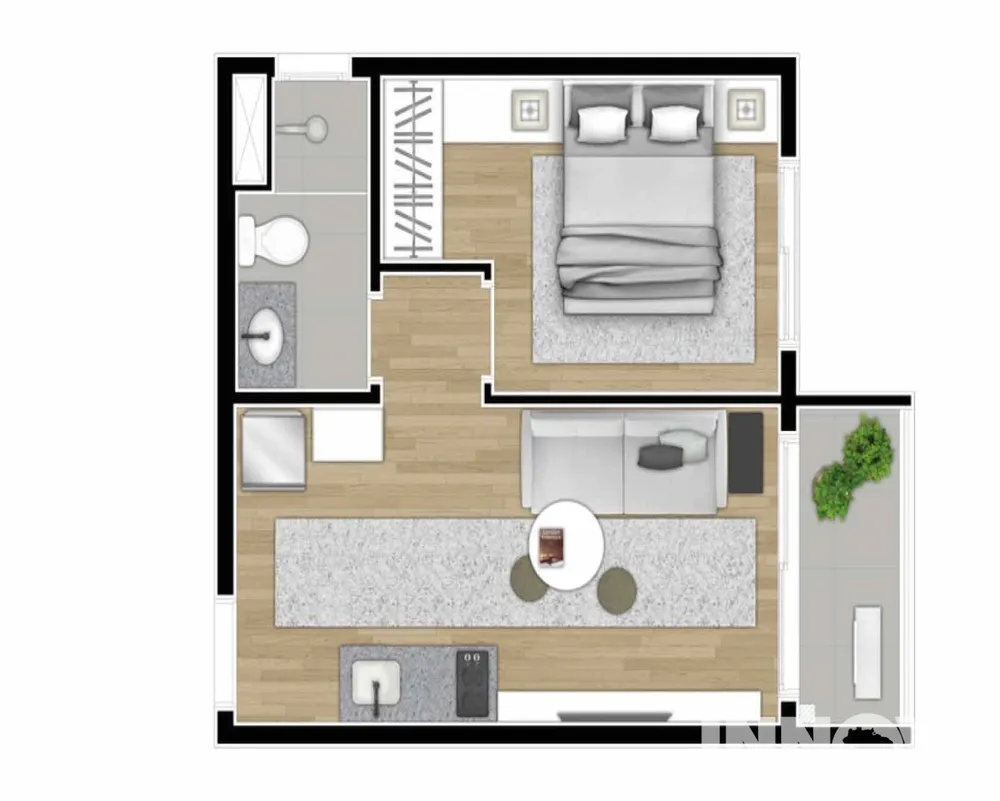 Apartamento, 1 quarto, 31 m² - Foto 8