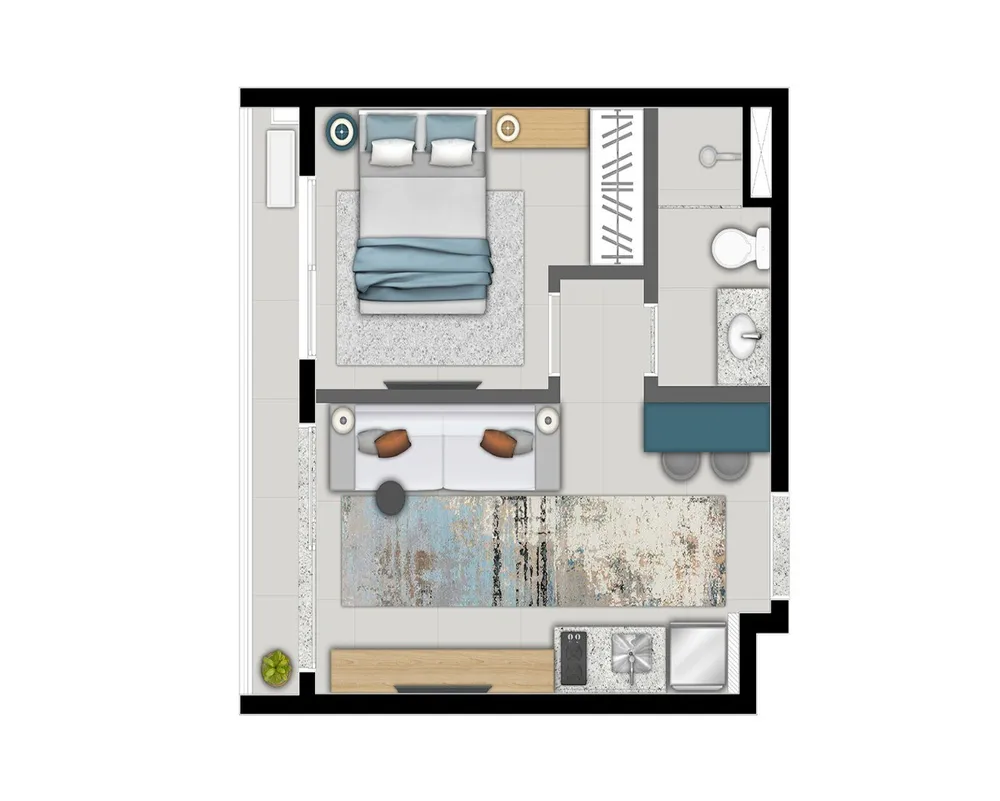 Apartamento, 1 quarto, 32 m² - Foto 15