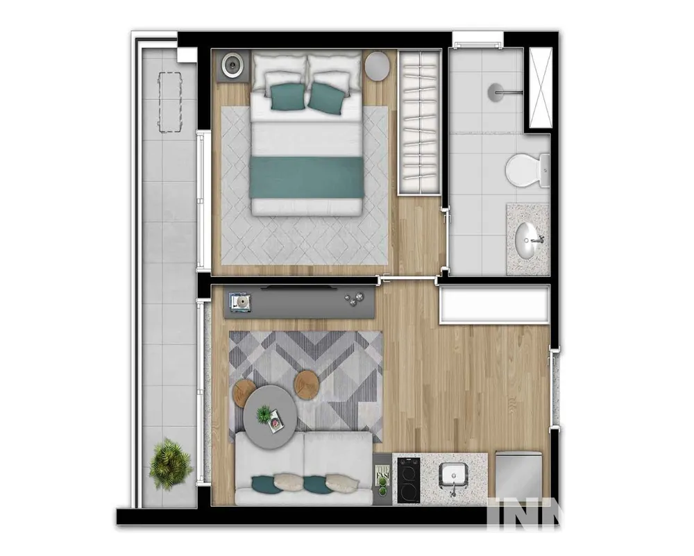 Apartamento, 1 quarto, 29 m² - Foto 8