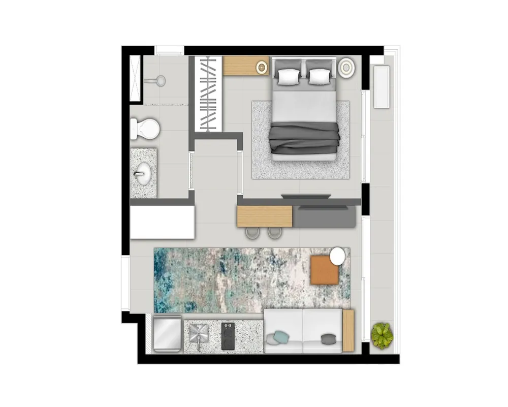 Apartamento, 1 quarto, 32 m² - Foto 16