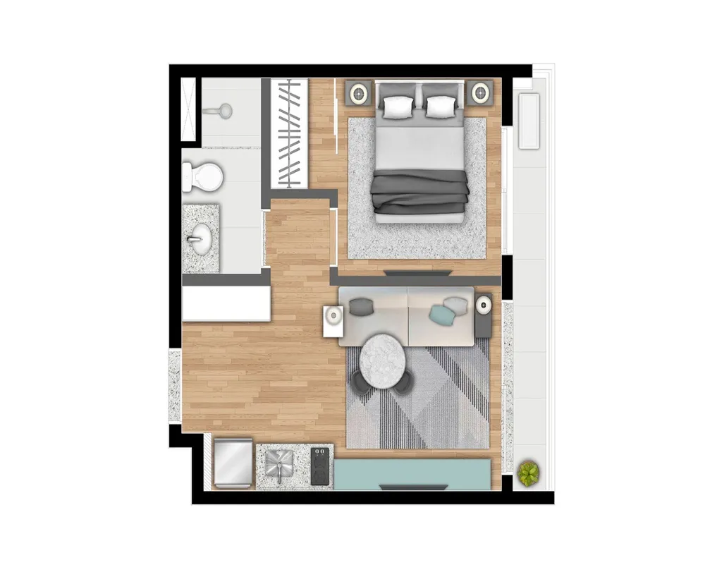 Apartamento, 1 quarto, 32 m² - Foto 17